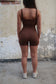 Seamless Sculpt Romper | Cinnamon