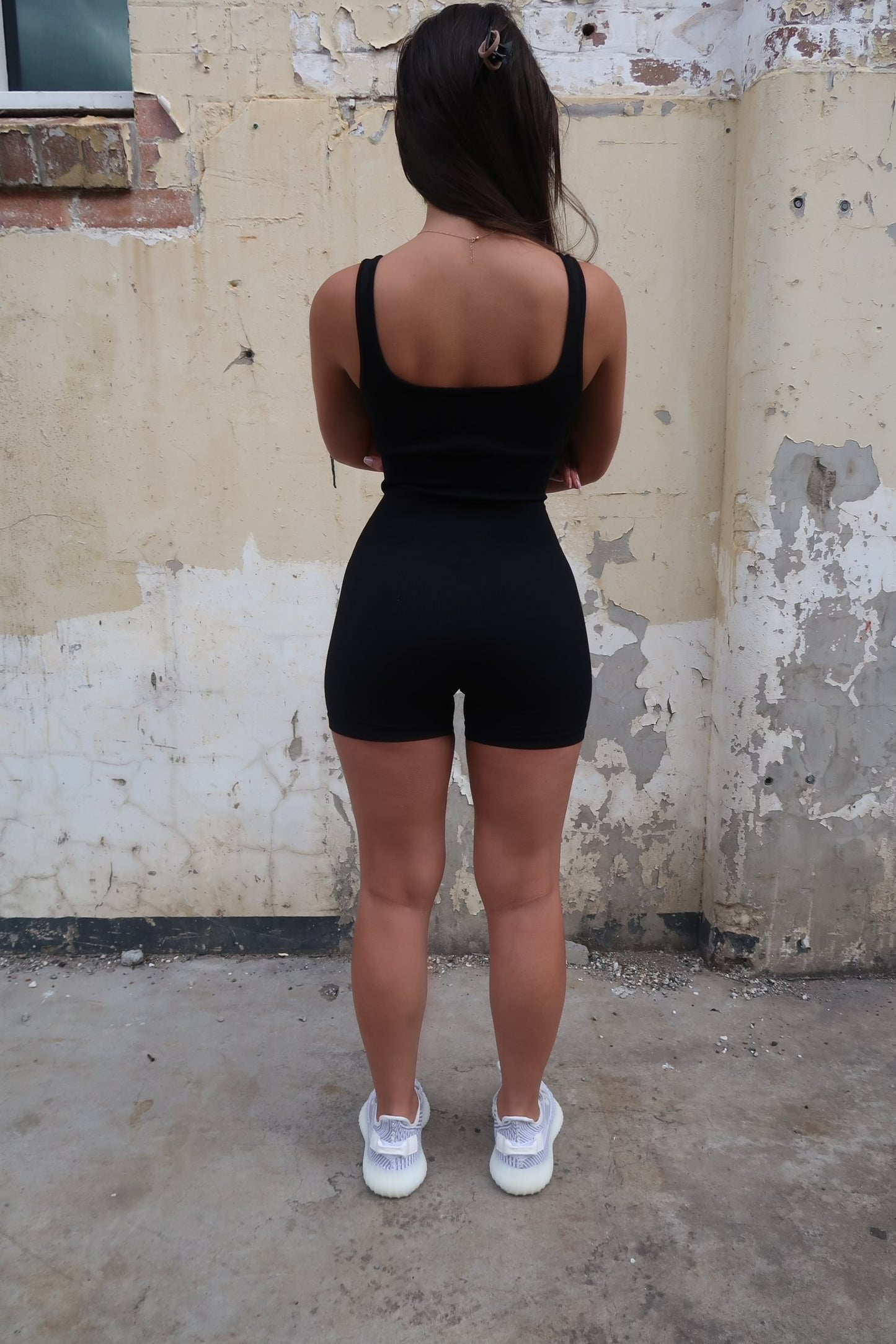 Seamless Sculpt Romper | Onyx