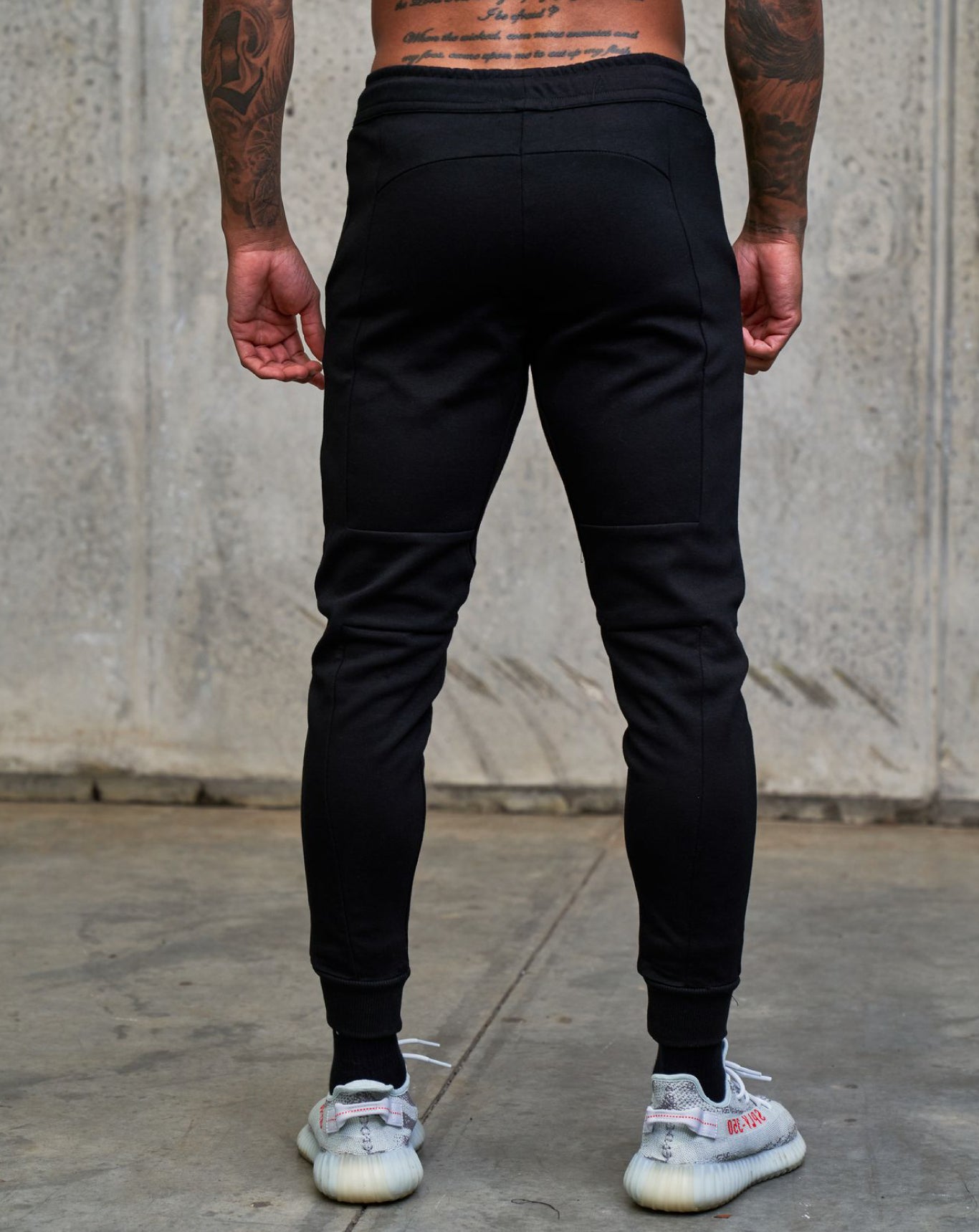 basic muse black track pant