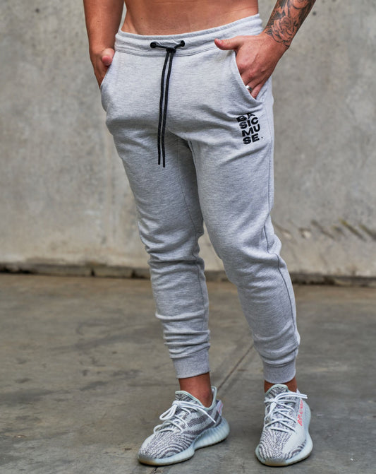 basic muse grey track pant